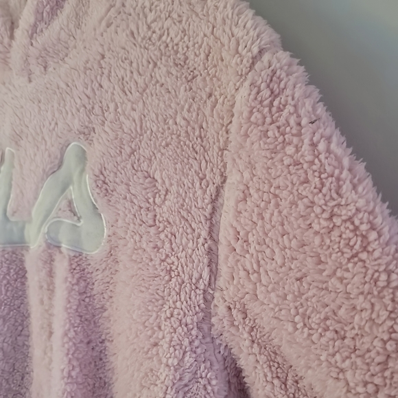 FILA Girls Pull-Over Fuzzy Hoodie Sweater Size XXL - Picture 4 of 14